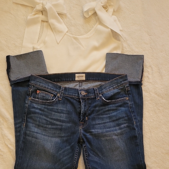 Hudson Jeans Women's Skinny Jeans - Dark Blue - Picture 5 of 8